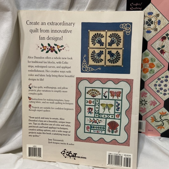 Fantastic Fans by Alice Dunedin Shadow Appliqué by Hetty van Boven vintage books - Picture 3 of 7